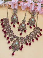 Load image into Gallery viewer, Jannat Polki Indian Necklace Set