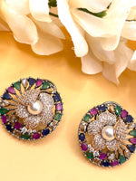 Load image into Gallery viewer, American Diamond Oversized Studs