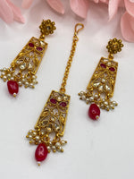 Load image into Gallery viewer, Girls Tikka Indian Earring Set