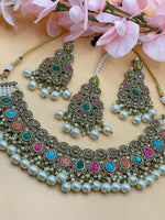 Load image into Gallery viewer, Noor Multi Color Choker Set