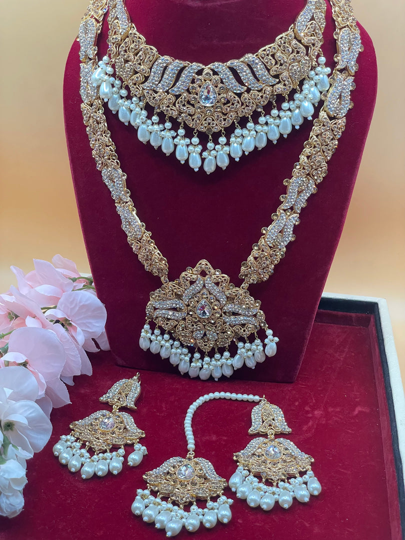 pakistani Golden Bridal Set