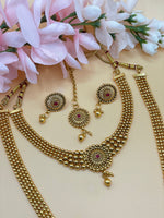 Load image into Gallery viewer, Maruti High Quality Gold Plated long Mala Indian Choker set