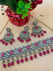 Diva Kundan jewellery Choker Set