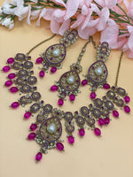 Load image into Gallery viewer, Jannat Polki Indian Necklace Set
