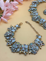 Load image into Gallery viewer, Stacy Rhinestone Necklace With Earring And Bracelets
