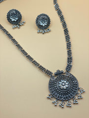 Zola Oxidised silver Indian Necklace Set