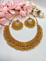 Load image into Gallery viewer, Laxmi Antique Gold Platted Necklace

