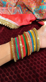 Load image into Gallery viewer, Multicolor Velevt Bangles