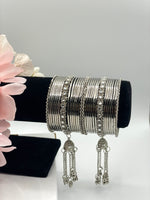 Load image into Gallery viewer, Silver indian bangles. Indian jewellery near me