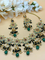 Load image into Gallery viewer, Malika Meenakari Kundan Choker Necklace