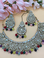 Load image into Gallery viewer, Ahana Mirror Necklace Set

