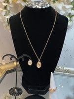 Load image into Gallery viewer, Faux Pearl Necklace, Earring and Ring Set