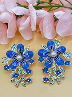 Load image into Gallery viewer, Floral Oversized Indian Earrings