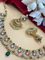 Load image into Gallery viewer, Padma matte Gold Plated set
