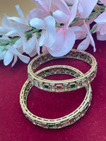 Load image into Gallery viewer, Multicolor polki Bangles