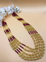 Load image into Gallery viewer, Zainab Red Five Layer Mala