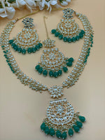 Load image into Gallery viewer, Ramona Long Kundan Necklace Set
