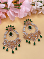 Load image into Gallery viewer, American Diamond RoseGold Platted Earrings
