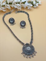 Load image into Gallery viewer, Zola Oxidised silver Indian Necklace Set