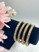 Load image into Gallery viewer, Sana Golden Stone Bangles

