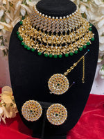 छवि को गैलरी व्यूअर में लोड करें, kundan jewelry Indian Necklace Set