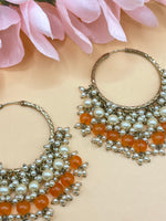 Load image into Gallery viewer, peach Walya Earrings