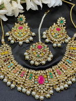 Load image into Gallery viewer, Kundan Indian Necklace Set
