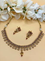 Load image into Gallery viewer, Golden Indian Choker Jewerly Set