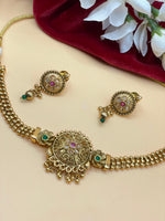 Load image into Gallery viewer, Deetya Gold Plated choker set