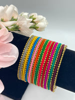 Load image into Gallery viewer, Multi Color Velvet Bangles