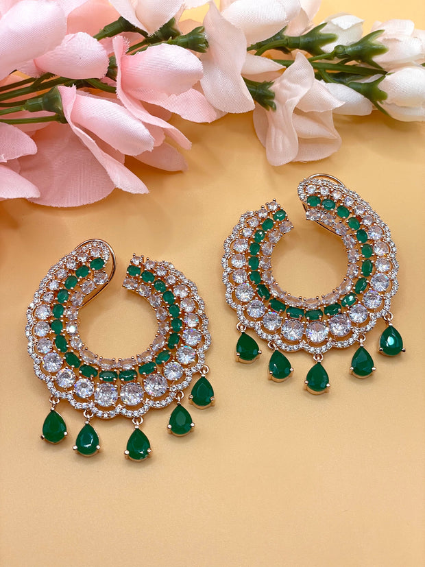 Kerri American Diamond Indian Earrings