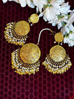 Load image into Gallery viewer, Peepal leaf Golden Pakistani Tikka Set