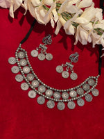 Load image into Gallery viewer, Imali Antique choker Silver Set
