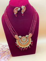 Load image into Gallery viewer, Kundan Mala With Indian Earring
