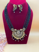 Load image into Gallery viewer, Kundan Mala With Indian Earring
