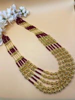 Load image into Gallery viewer, Zainab Red Five Layer Mala