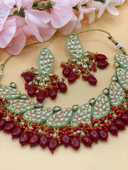 Kundan Indian Necklace Set