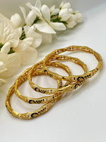 Load image into Gallery viewer, Peacock Design Gold Plated Bangles