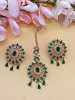 Load image into Gallery viewer, Swara American Diamond Tikka Set