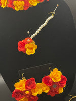 Load image into Gallery viewer, Mirror Red Yellow Floral Jewerly

