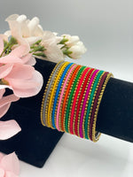 Load image into Gallery viewer, Multi Color Velvet Bangles
