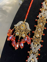 Load image into Gallery viewer, Pakistani Red Orangish Bridal Set - Affinity Giya