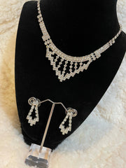 Silver Necklace, bracelet, earring and ring set - Affinity Giya